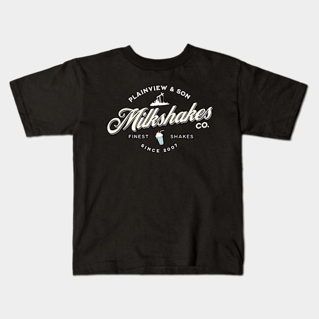 Plainview & Son Milkshakes Co Kids T-Shirt by Three Meat Curry